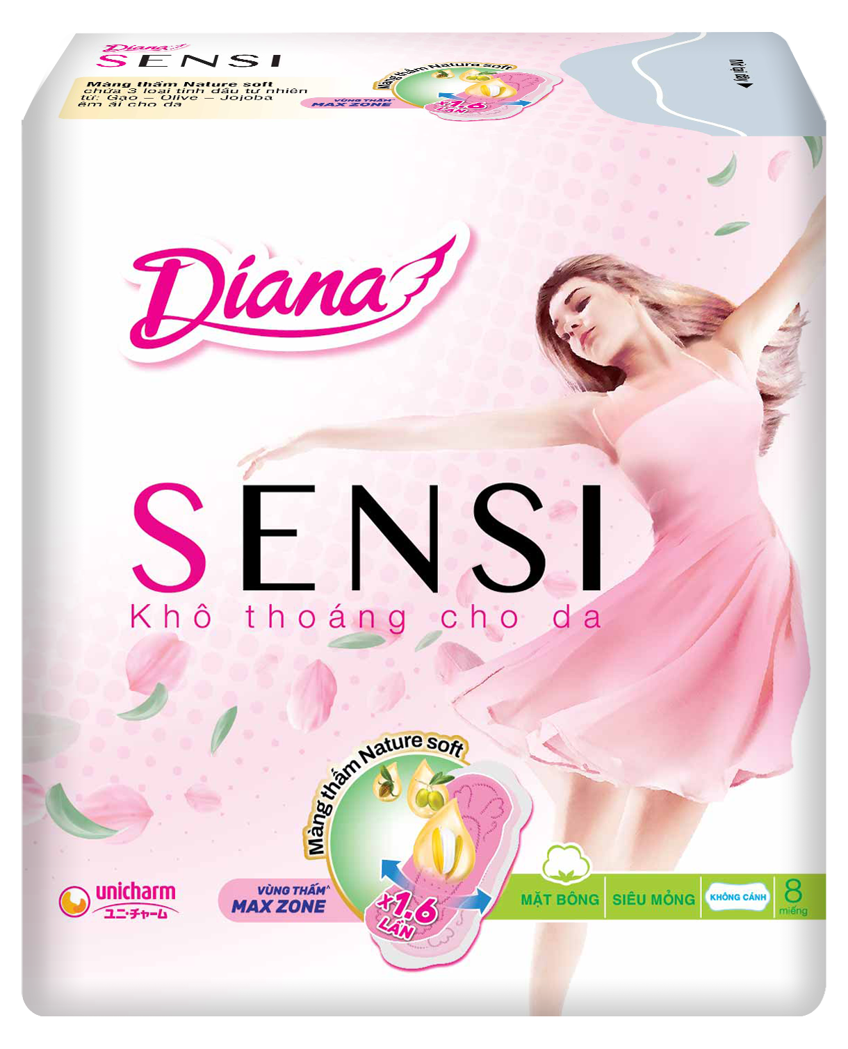 Diana SENSI Siêu Mỏng Không Cánh